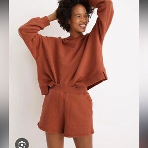 Madewell + MWL Airy Terry Terracotta Shorts